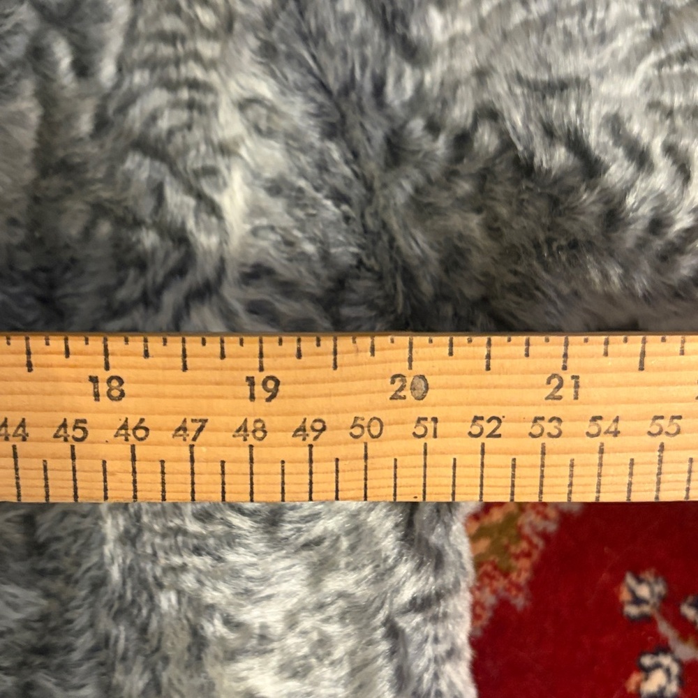 1960 BACARA STYLED BY FAIRMOOR FRANCE MONGOLIAN LAMB REAL MINK FUR COLLAR COAT - Picture 10 of 13